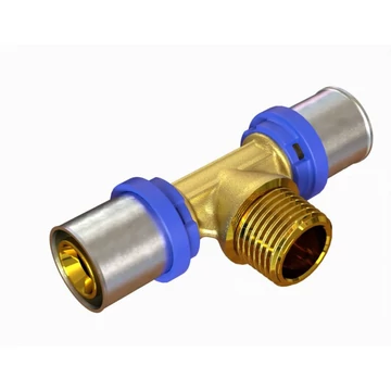 Dunaterm Multipress ötrétegű pressz T-idom 16-1/2″Km -16