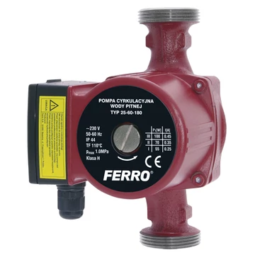 Ferro 25-60 180 Keringetőszivattyú ivóvízre 