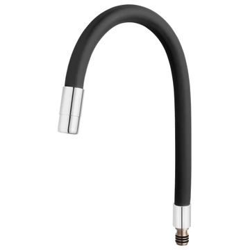 Ferro W100B-B Elastico rugalmas kifolyócső mosogató csaptelephez, fekete