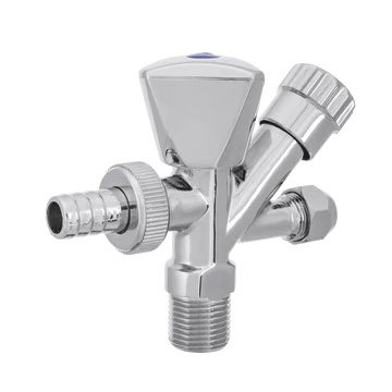 Invena ZW-26-020-W kombinált sarokszelep, króm (1/2x3/4x3/8)