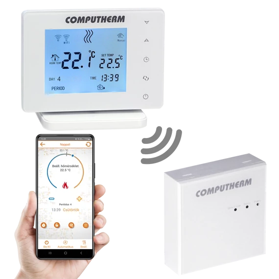 Computherm E400RF Digitális temosztát (Wi-Fi)