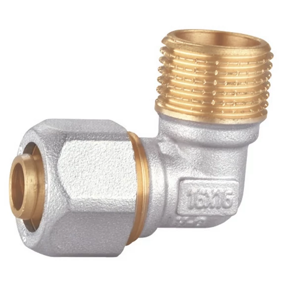 Kulcsos könyök idom 16-1/2" KM fix
