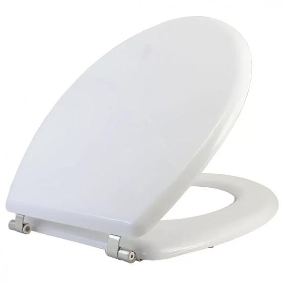 Styron STY-550-3 WC ülőke MDF erősített, rozsdamentes fém zsanérral, fehér
