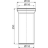 Kép 2/3 - Alca WC csatlakozó – 250 mm toldócső (A91-250)