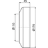 Kép 2/2 - Alca rövid WC rozetta DN110